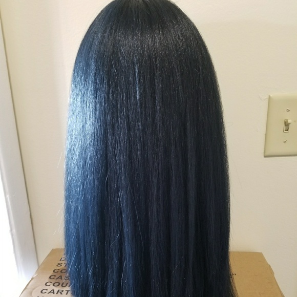Dark Teal China Bang Wig - Picture 3 of 3